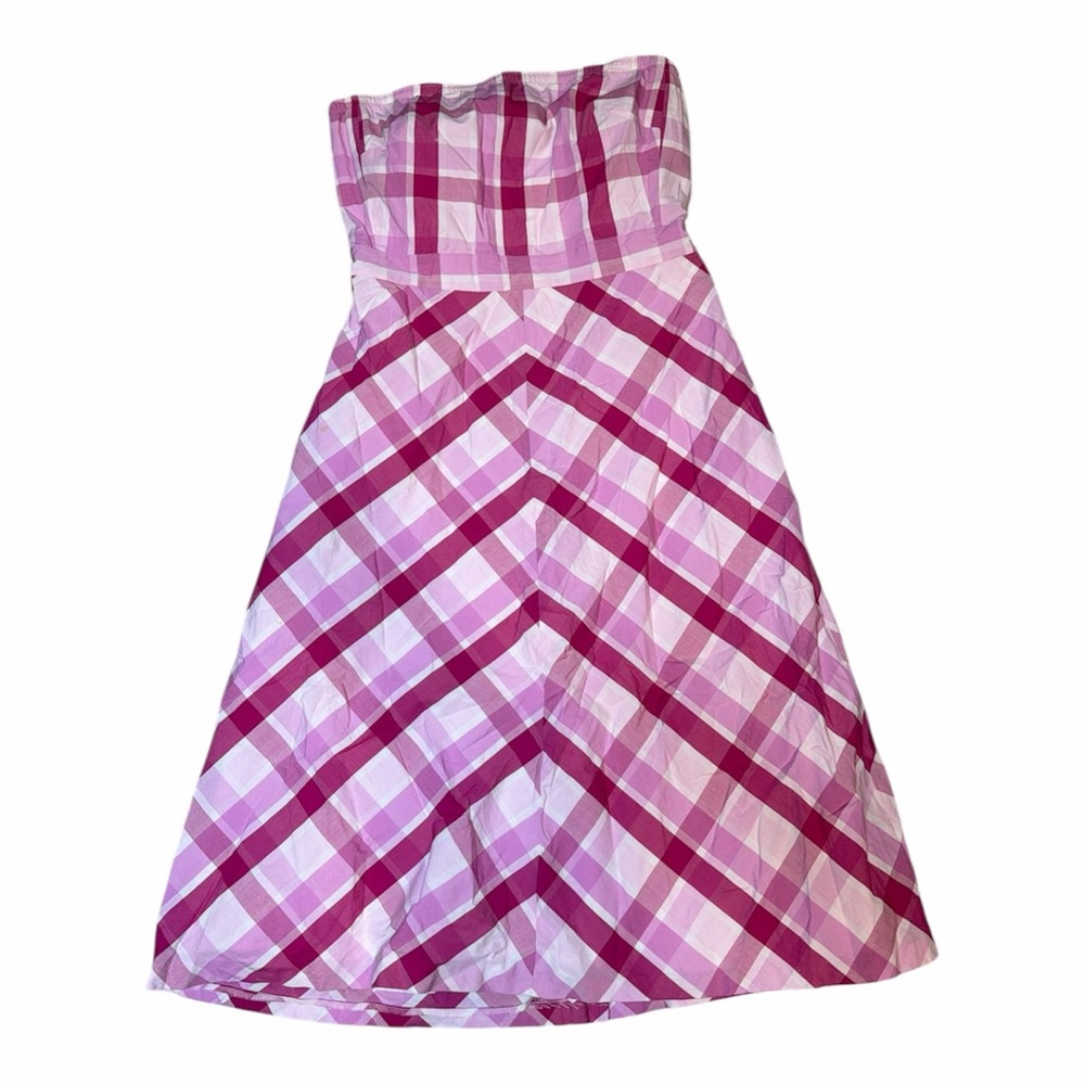 Pink Gingham Mini Dress Sz 4 Cottagecore J.Crew Inspired